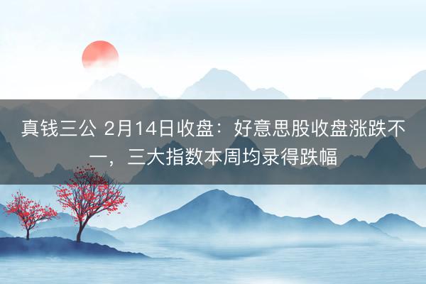 真钱三公 2月14日收盘：好意思股收盘涨跌不一，三大指数本周均录得跌幅