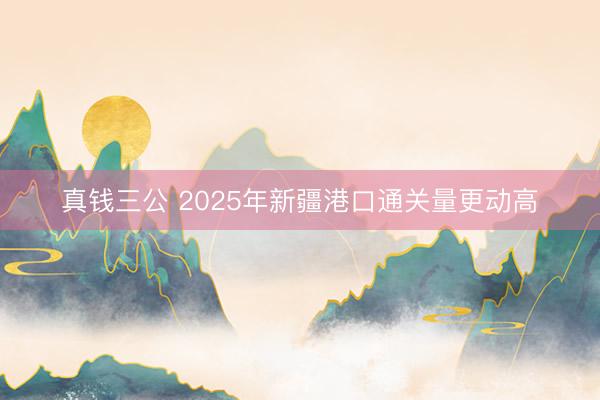 真钱三公 2025年新疆港口通关量更动高