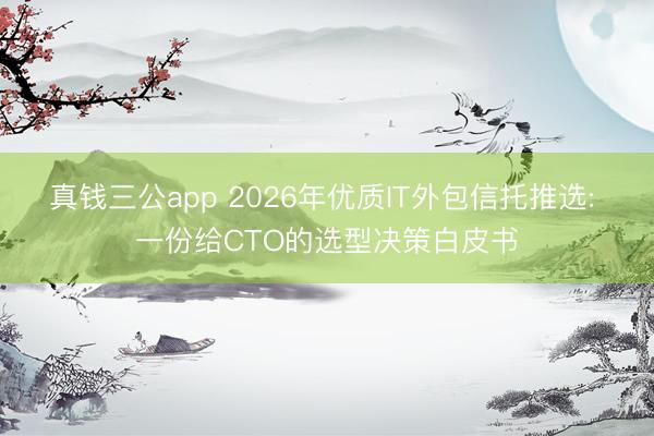 真钱三公app 2026年优质IT外包信托推选: 一份给CTO的选型决策白皮书