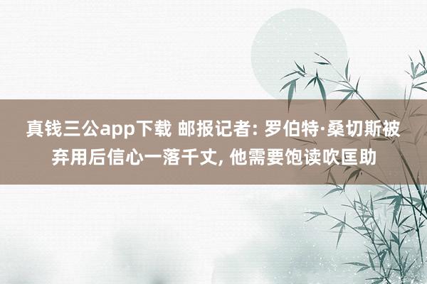 真钱三公app下载 邮报记者: 罗伯特·桑切斯被弃用后信心一落千丈， 他需要饱读吹匡助